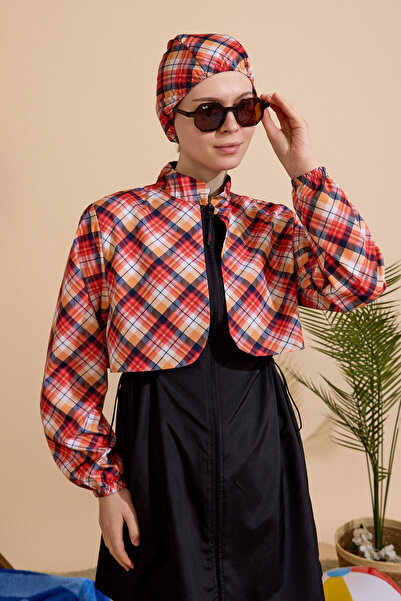 GAVLİA Women's Hijab Swimsuit 3-Piece Set - Full Coverage with Zipper..