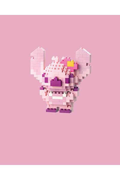 Bricks Premium Angel Pembe Nano Blok Seti Sevgiliye Özel Karakter Yapboz Deko...