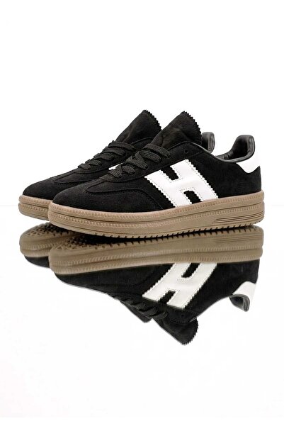 McDark Дамски черно-бели суедни обувки