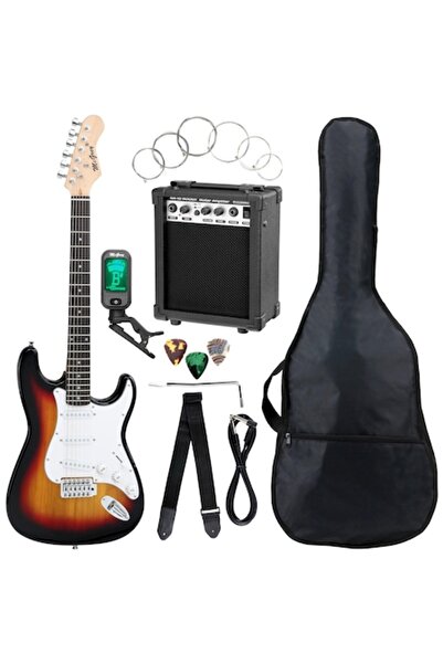 McGrey Chitară electrică Rockit ST Sunburst, set complet