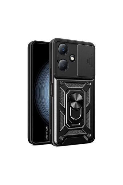 HANPORIUM حافظة تكنو سبارك جو 2024 المتوافقة - غطاء خارجي مدرع مع حامل حلقي -...