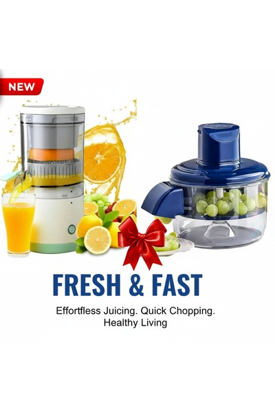 Primo Plus Smart 2-in-1 machine: Portable electric juicer and precision veget...