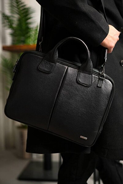 DERKON Bruno Model Genuine Leather Briefcase and Laptop Bag Si