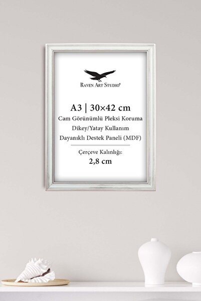 Raven Art Studio Echo A3-30x42cm Alb pentru imagini, fotografii, documente, a...