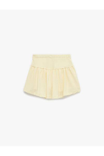 Koton Yellow Girls Recycling Polyester Shorts