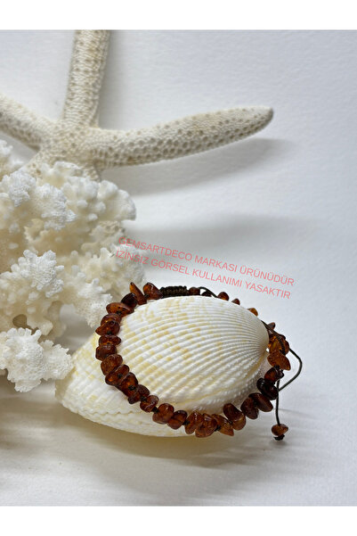 gemsartdeco Amber Bracelet with Cord Special Design