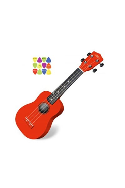 Classic Cantabile Set de ukulele soprano US-100 RD cu 12 penițe