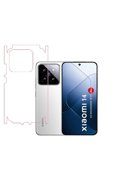 Ecr Mobile Xiao mi 14 ile Uyumlu 360 Arka Kaplama