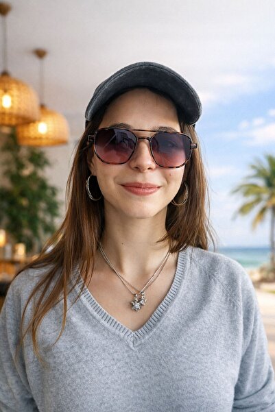 mirvia نظارات شمسية نسائية من ريترو بايلوت UV400 طبعة الفهد بإطار كبير