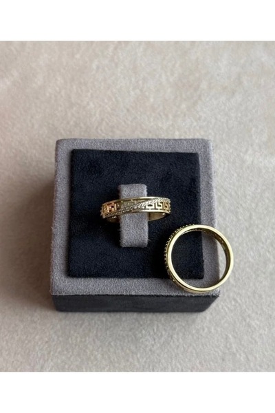 Haziran إكسسوار لابيرنت مرصّع بالأحجار، خاتم نسائي من الذهب من Xuping، المقاس: 6