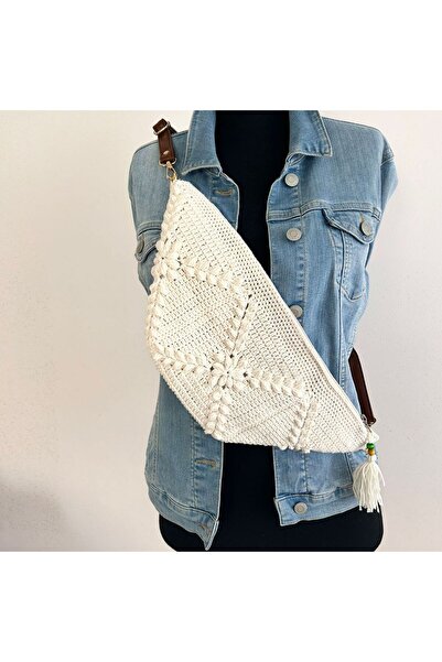 B BUL AKSESUAR El Örgüsü Kadın Omuz Çantası – Bohem Tığ İşi El Yapımı Çapraz ...