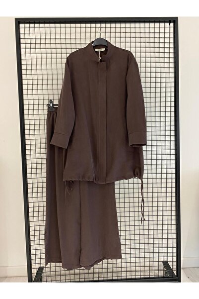 Armine TREND الموسم الجديد ياقة قميص سترة بأزرار مطبوع وبنطلون قصة ساق واسعة ...