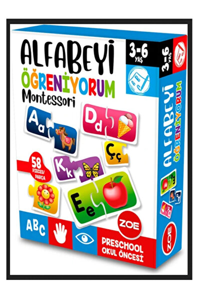 Zoe Alfabeyi Öğreniyorum 58 Parça 3-6 Yaş