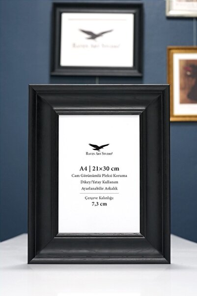 Raven Art Studio Gala A4-21x30cm Negru pentru imagini, fotografii, documente,...