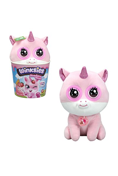 Winksies Strawberry Unicorn, jucarie de plus, unicorn interactiv