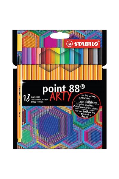 Stabilo قلم رفيع برأس من اللباد 88 Arty 18 Li
