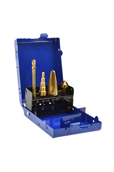 GEKO SET UNIVERSAL BURGHIE HSS TiN CU PRINDERE HEX - 4 PIESE -