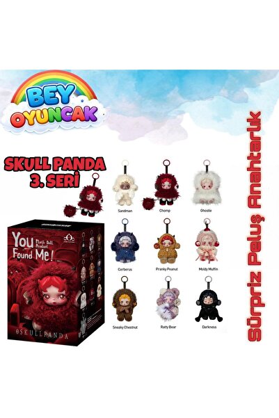 Pop Mart x Skullpanda SKULLPANDA 3.SERİ PELUŞ ANAHTARLIK