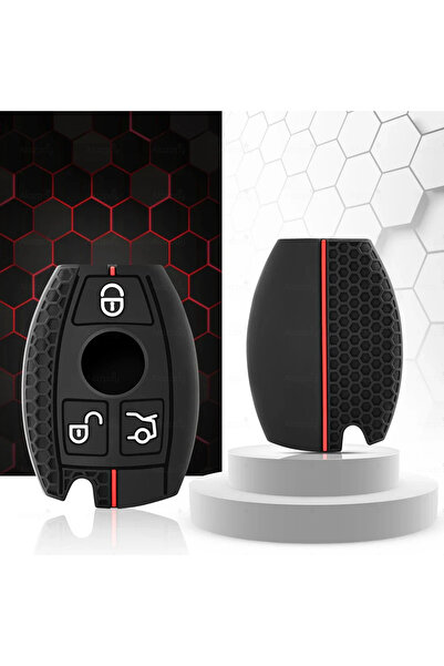 Alazpay Κάλυμμα κλειδιού από σιλικόνη με σχέδιο για Mercedes A B C E S G Seri...