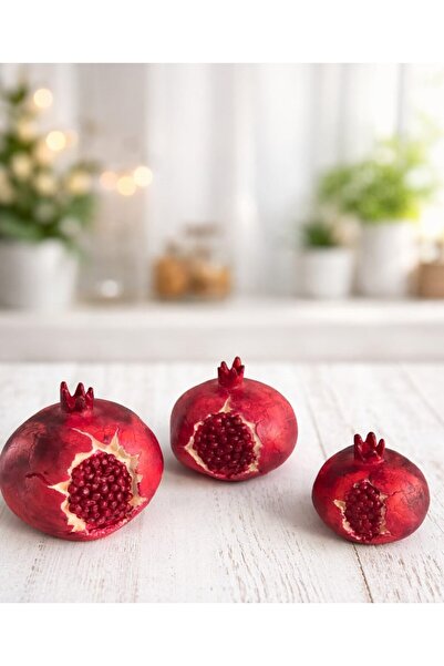 masal sokağı Dekoratif 3lü Nar Seti