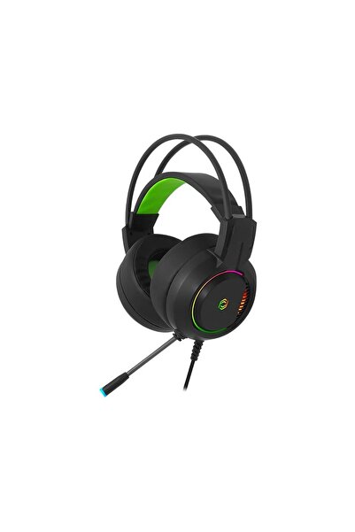 FRISBY FHP-G1495B HX7 7.1 Virtual Surround Black & Green Headphone
