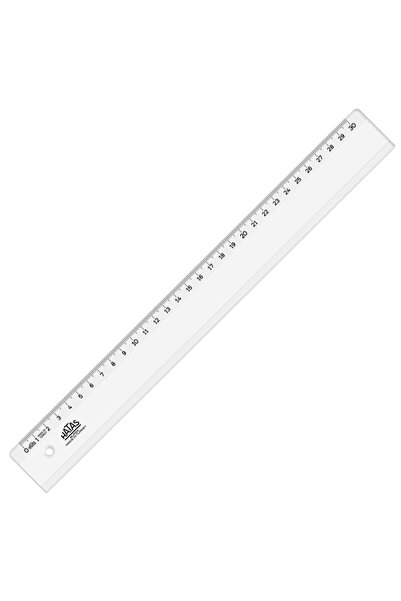 HATAS Standart Cetvel Plastik Geniş 30 CM 0160