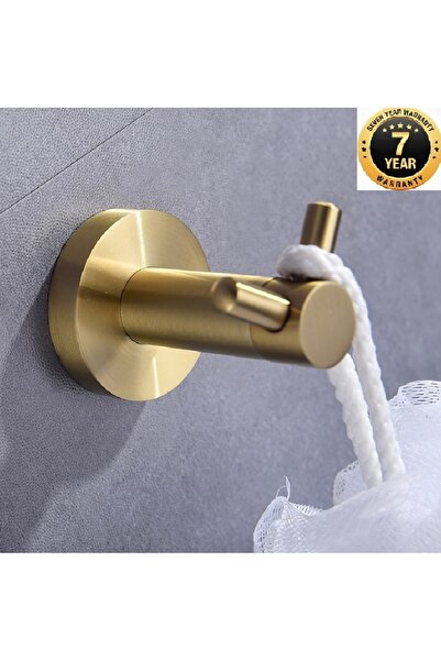 OEM Banyo Tuvalet Havlu Bornoz Askılık 2 li Yeni Mat Gold Renk Tarz Stil 7 Yı...