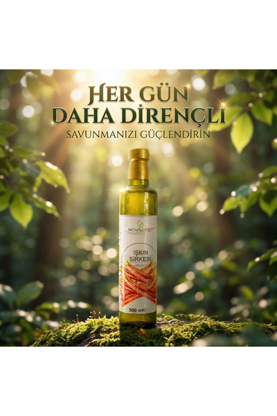 Novavital Nova Vital Işkın Sirkesi (500 ml) | Doğal Fermente, Yabani Hasat ve...