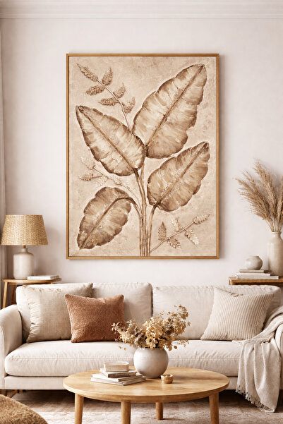 Yd Art Gallery Vernikli Rölyef Pasta Çerçevesiz Tablo – El Yapımı