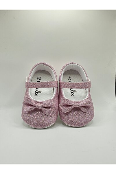 BEBLUXBABY Simli LÜX Babet Kız Bebek Ayakkabısı
