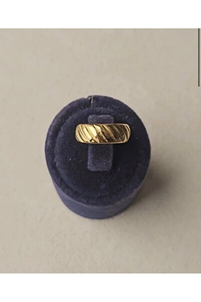 Haziran Accessory Steel Twist Women's Ring (Adjustable)