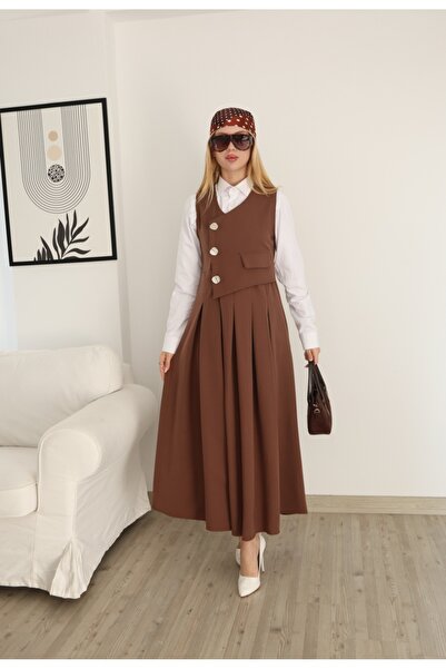 MODAELA Düğme Detaylı Şık Tesettür Jile