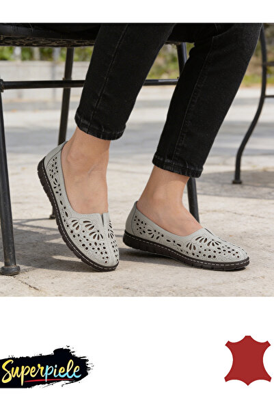 ANGEL BLUE Women 'Ballet Flats made of soft Genuine Leather with a flexible l...