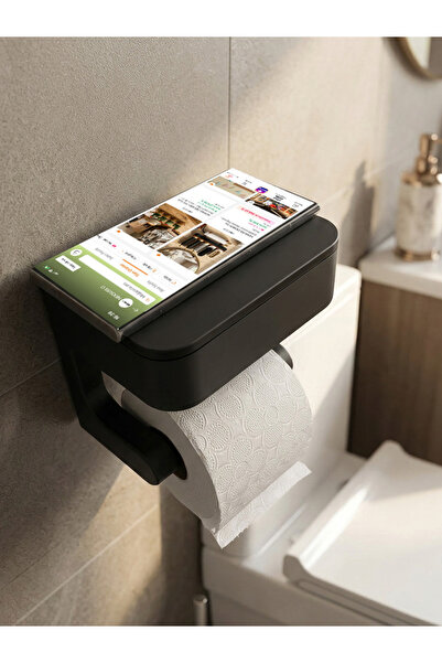 NEXUSS DESIGN Toilet Paper Holder with Hidden Compartment – Wall-Mounted Bath...