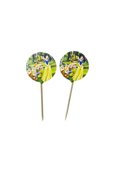 CAVAŞ sun hat قطن أعواد زينة على شكل أميرة للحفلات 10 قطع - طول 9x3.5 سم - زي...