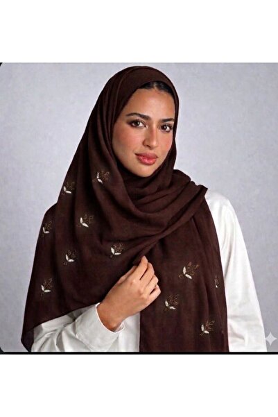 Veil Designer طرحه بوال طبقتين تطريز علي طرفين الطرحه 190 *60