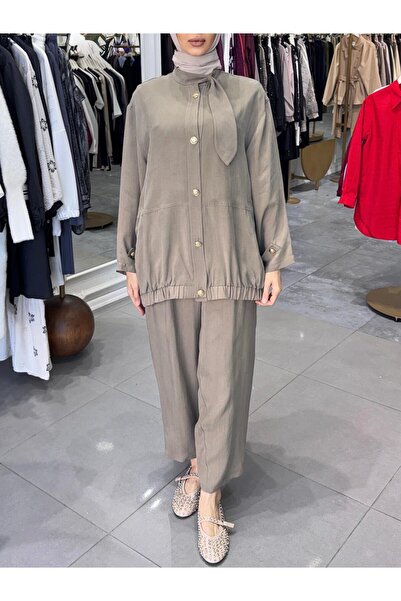 Ghisa YAKA BAĞLAMA DETAYLI KUPRA TAKIM