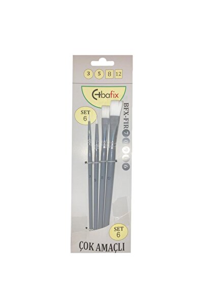 Bafix Brush Set Multi-Purpose Artist 4-Piece (3-5-8-12) Set-6 70906