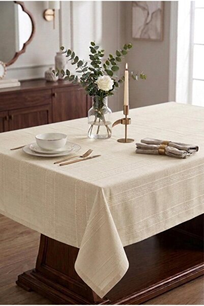 Komana Art Stain Resistant Liquid Slider Tablecloth - Luxurious Looking Recta...