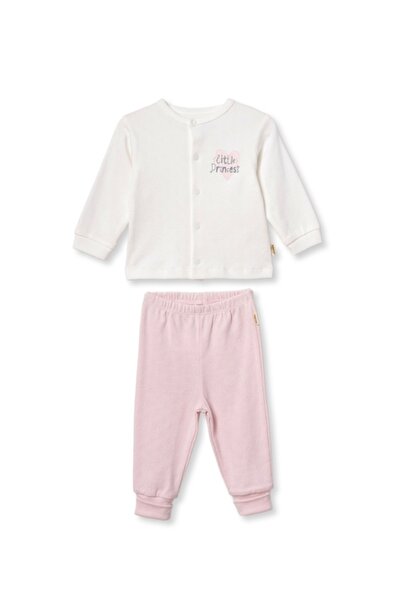 BabyCosy Organic Wear 100% قطن، طقم بناتي مكون من قطعتين – طقم الأميرة الصغير...