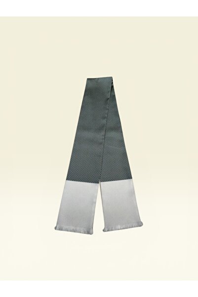 TMFASHİON Premium Men's Khaki Viscose Blend Tasseled Patterned Scarf / Shawl
