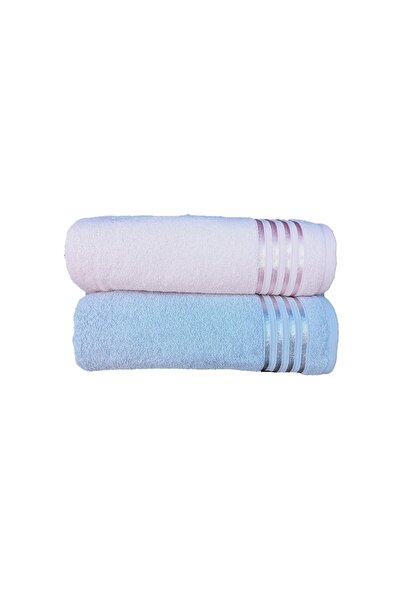 erteks ΣΕΤ ΠΕΤΣΕΤΕΣ ΜΠΑΝΙΟΥ 1 ΜΠΛΕ 1 ΡΟΖ 70 X 140 ΜΕ ΑΠΑΛΗ ΥΦΗ