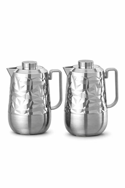 Urbanza Set of 2 Stainless Steel Vacuum Flask Thermal Coffee & Tea Pot Insula...