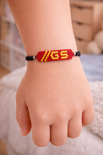 ALYA GS Taraftar Miyuki Boncuk Bileklik – El Yapımı Ayarlanabilir Çocuk Bilek...