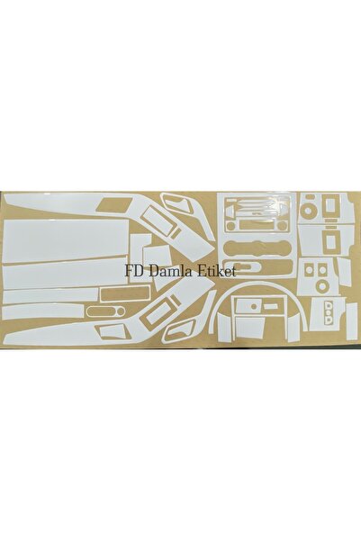 FD Damla Etiket توربيدو مرسيدس سبرينتر، وحدة التحكم، حواف الصدر، لون أبيض مطل...