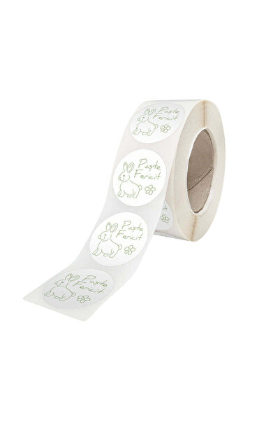 Papette Rola 200 Stickere/Etichete autoadezive Model Paște Mini Bunny Bloom 3...