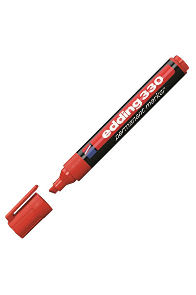 Edding قلم تحديد دائم برأس أحمر ED-330 (5 قطع)