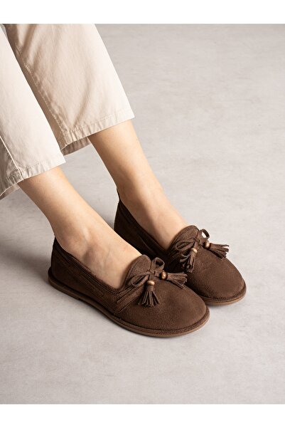 ALEMDAR AYAKKABI Savri̇la Brown Bow-Knot Kaıdn Babet