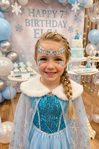 BearPear Elsa Konsept Yüz Taşı Parti Festival Makyaj Face Gems Sticker