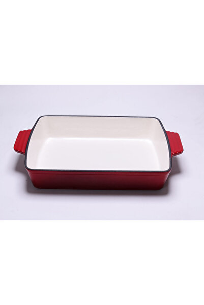 OEM Rectangular enameled cast iron tray Cooking Artisan 33x23x6.5 cm